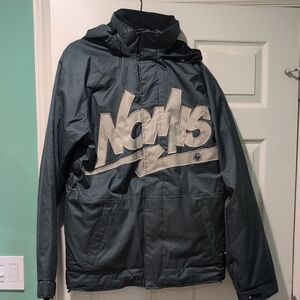 Nomis Men's Dark Blue Hooded Ski/Snowboard Jacket